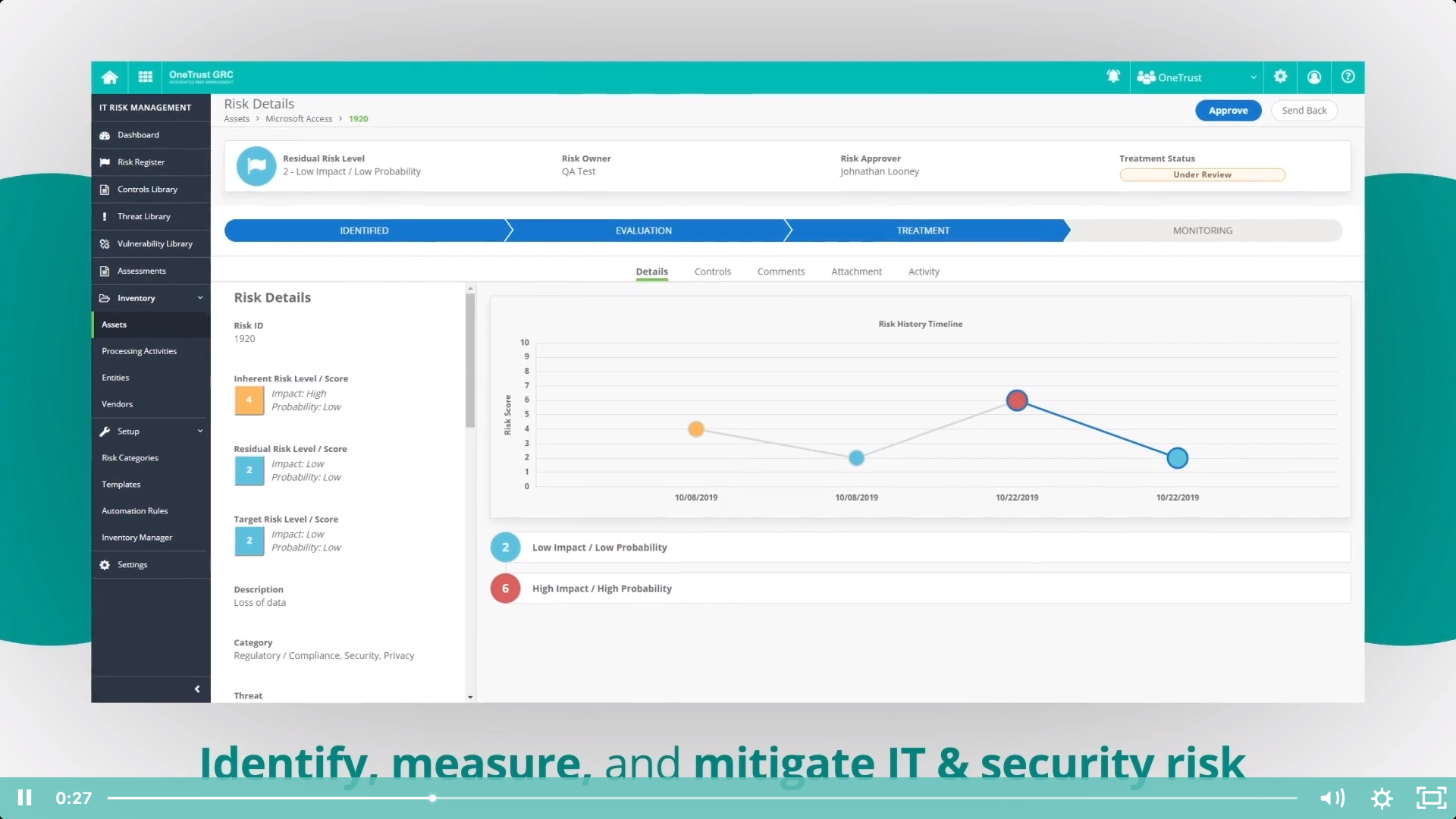 Data Risk Management With OneTrust - Information Asset